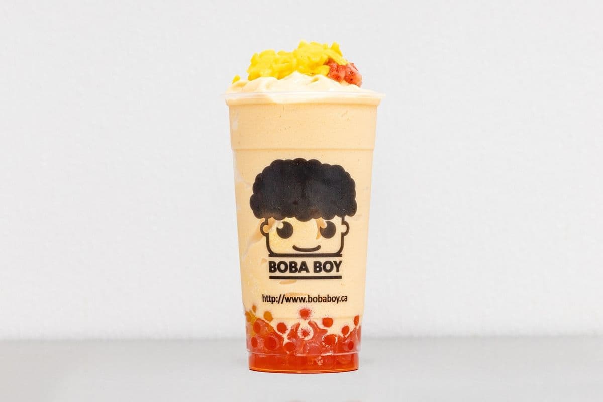 Mango Strawberry Smoothie (芒果草莓冰砂 )