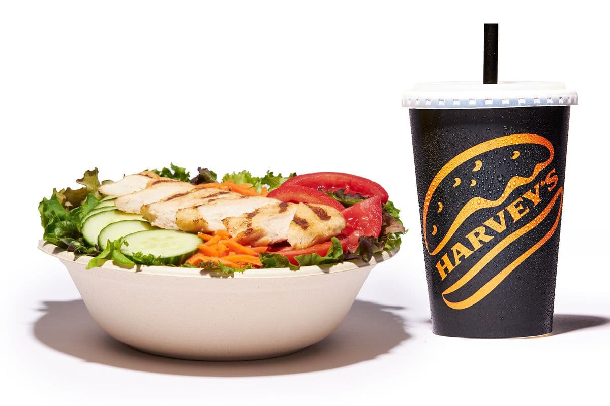 Grilled Chicken Salad with 20oz Soft Drink