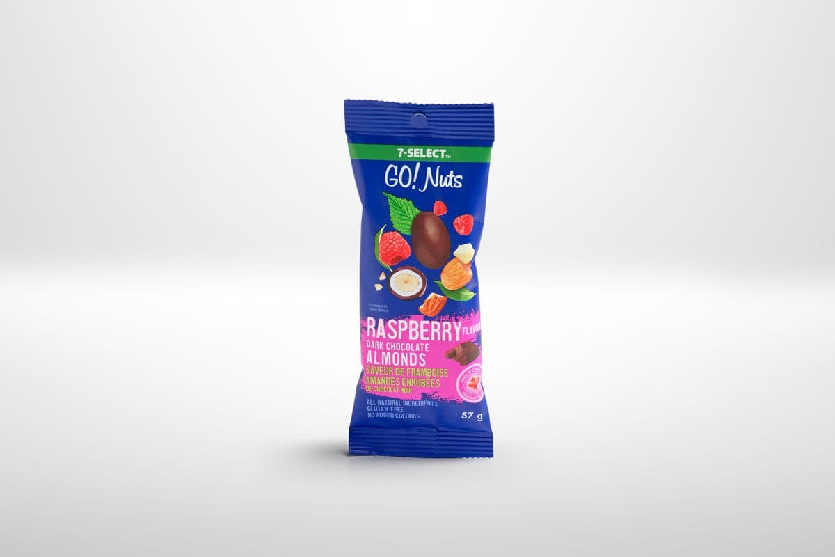 7-Select GO!NUTS Raspberry Dark Chocolate Almonds (57 g)