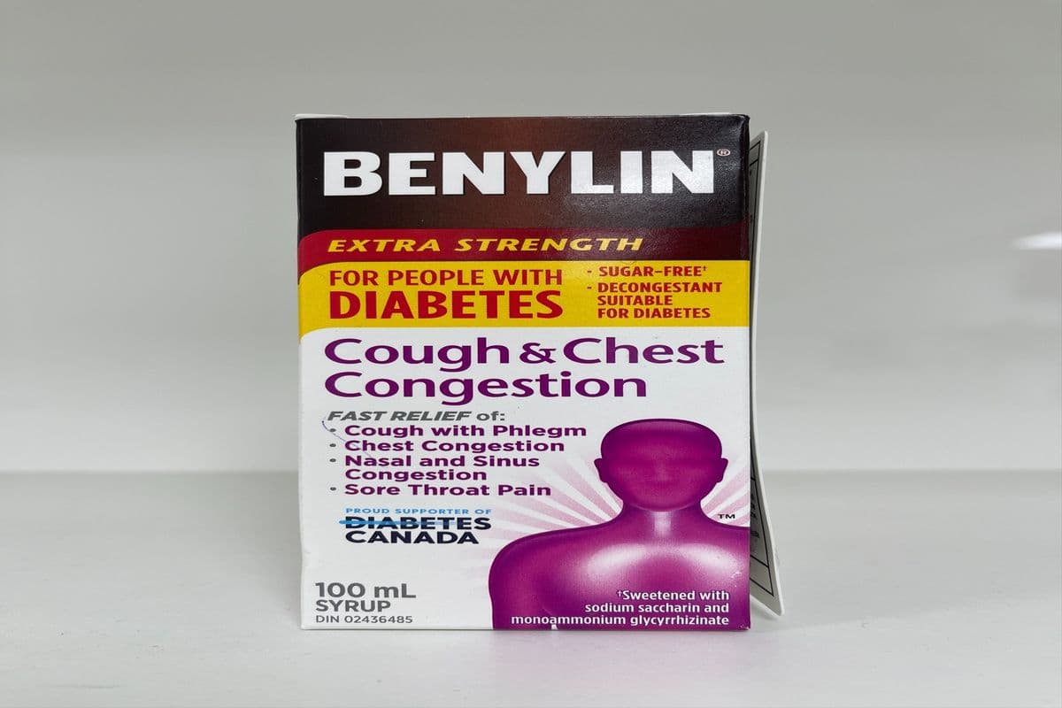 Benylin Extra Strength (For People With Diabetes) Cough and Cold Congestion (100 ml)