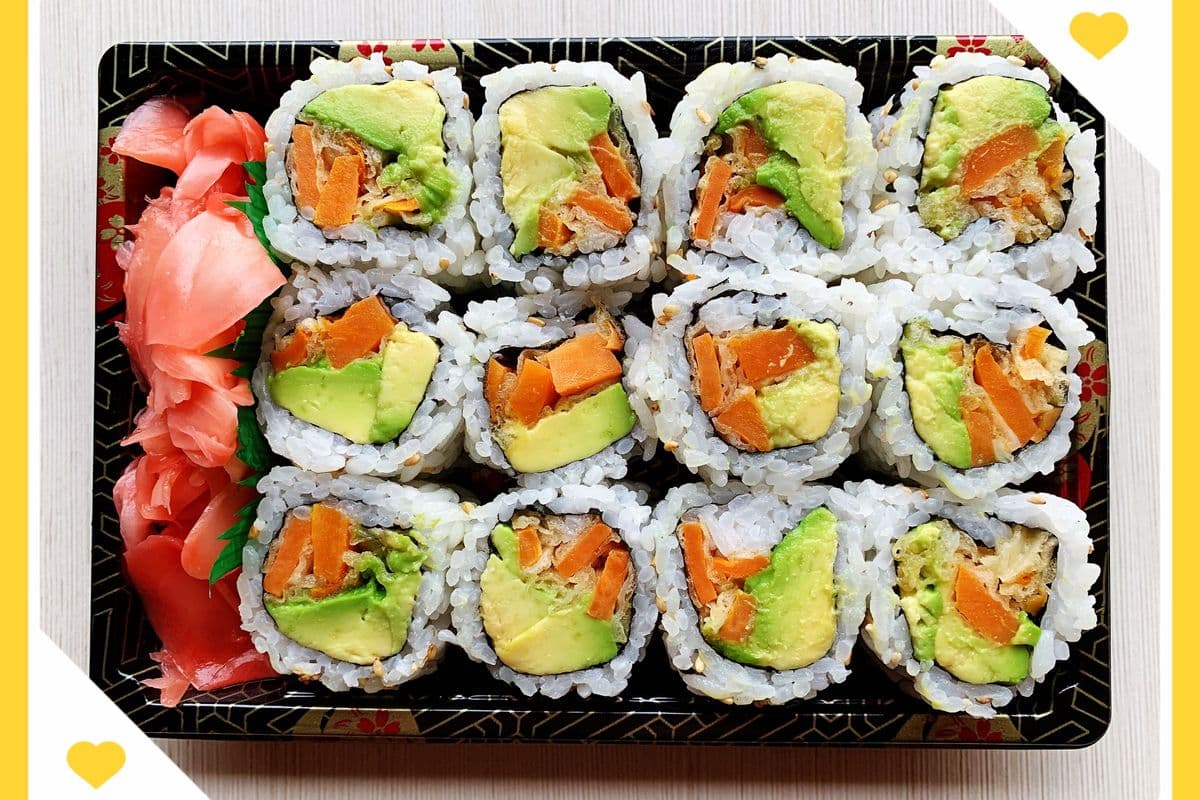 67. Yam Avocado Roll (6 Pcs)
