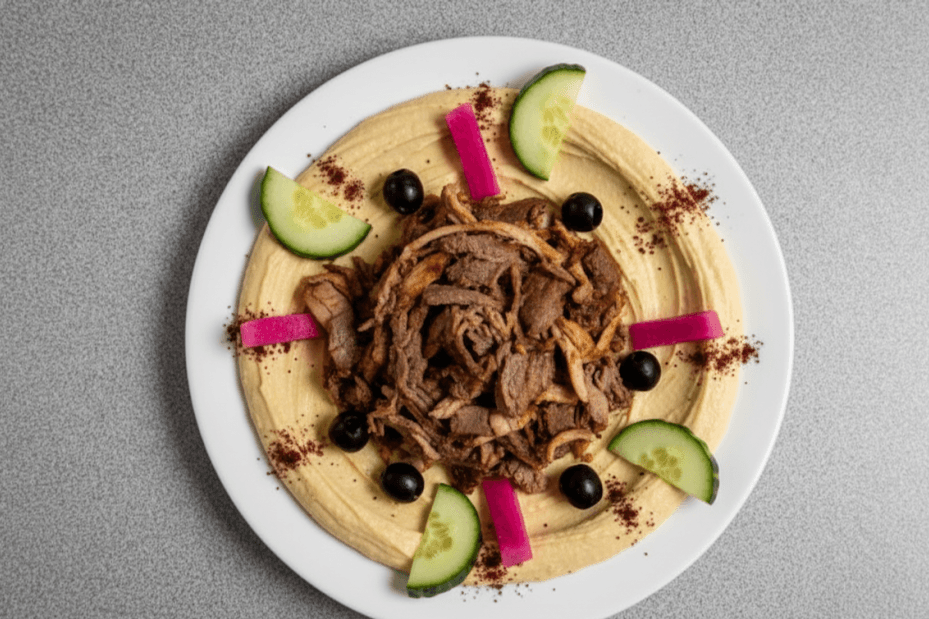 Hummus with Meat (Medium)