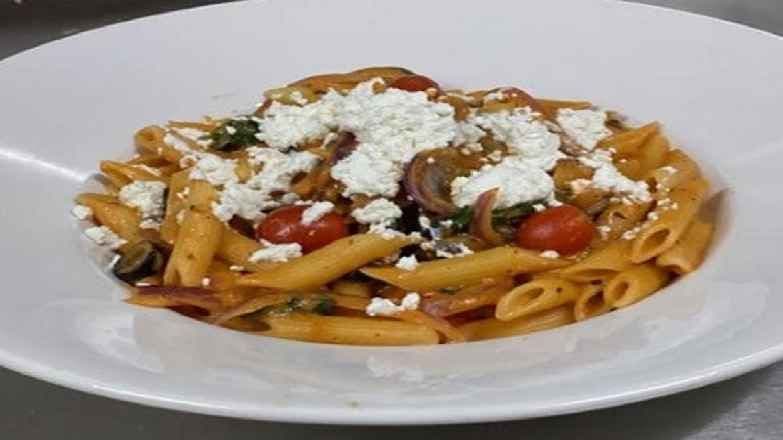 Spinach and Goat Cheese Penne