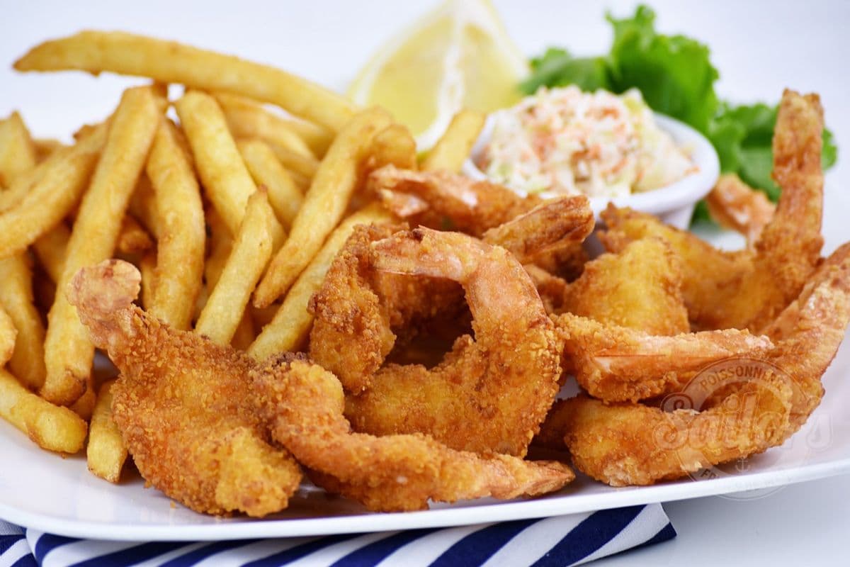 Crevettes panées / Breaded Shrimps
