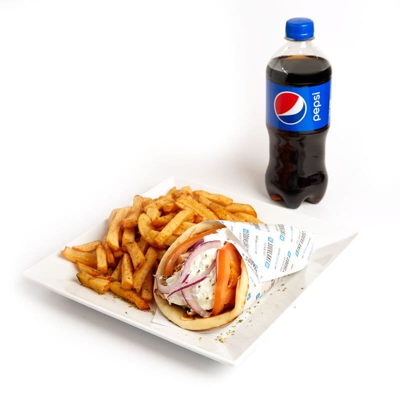 Trio pita gyro poulet / Chicken Gyro Pita Trio