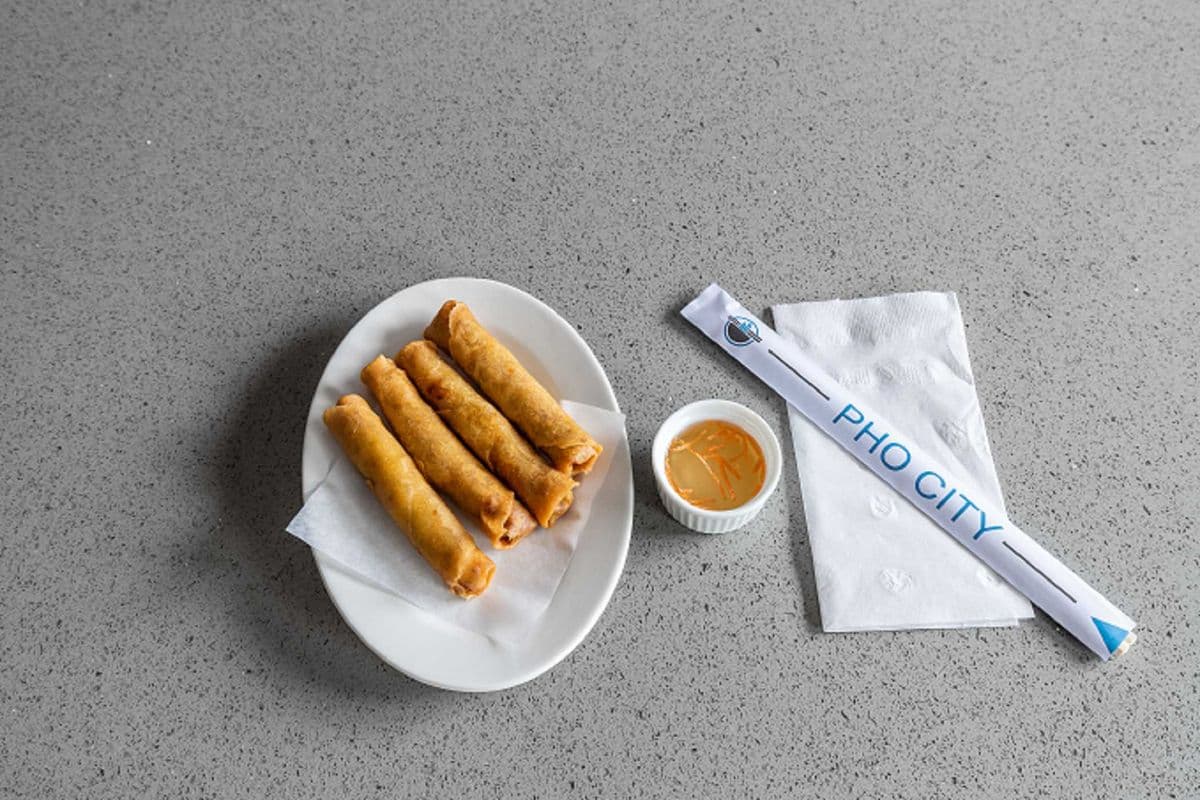 A1. Deep Fried Pork Spring Rolls (4 pcs)