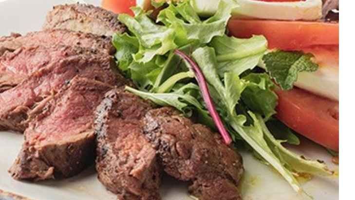Beef Tenderloin Caprese Salad