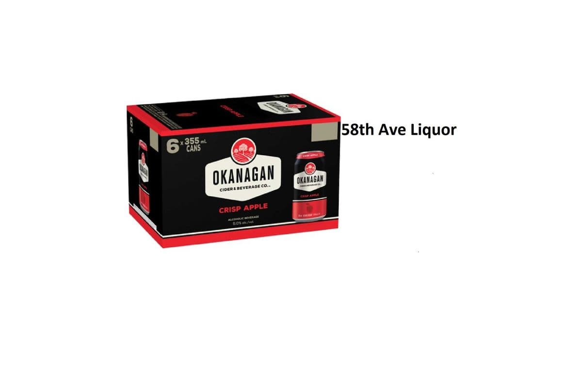 OKANAGAN PREMIUM CRISP APPLE CIDER 6 CANS (1 x 6x355ML)