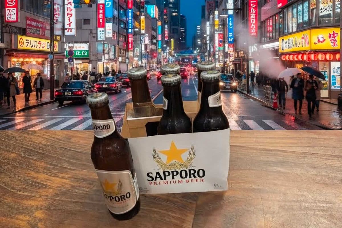 Sapporo 6 Bottles (6 x 355 ml bottles)
