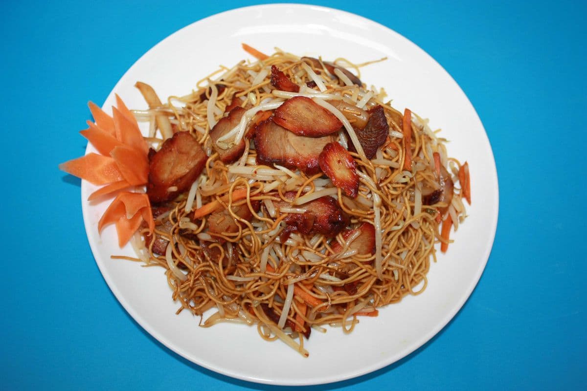 Roast Pork Egg Noodle