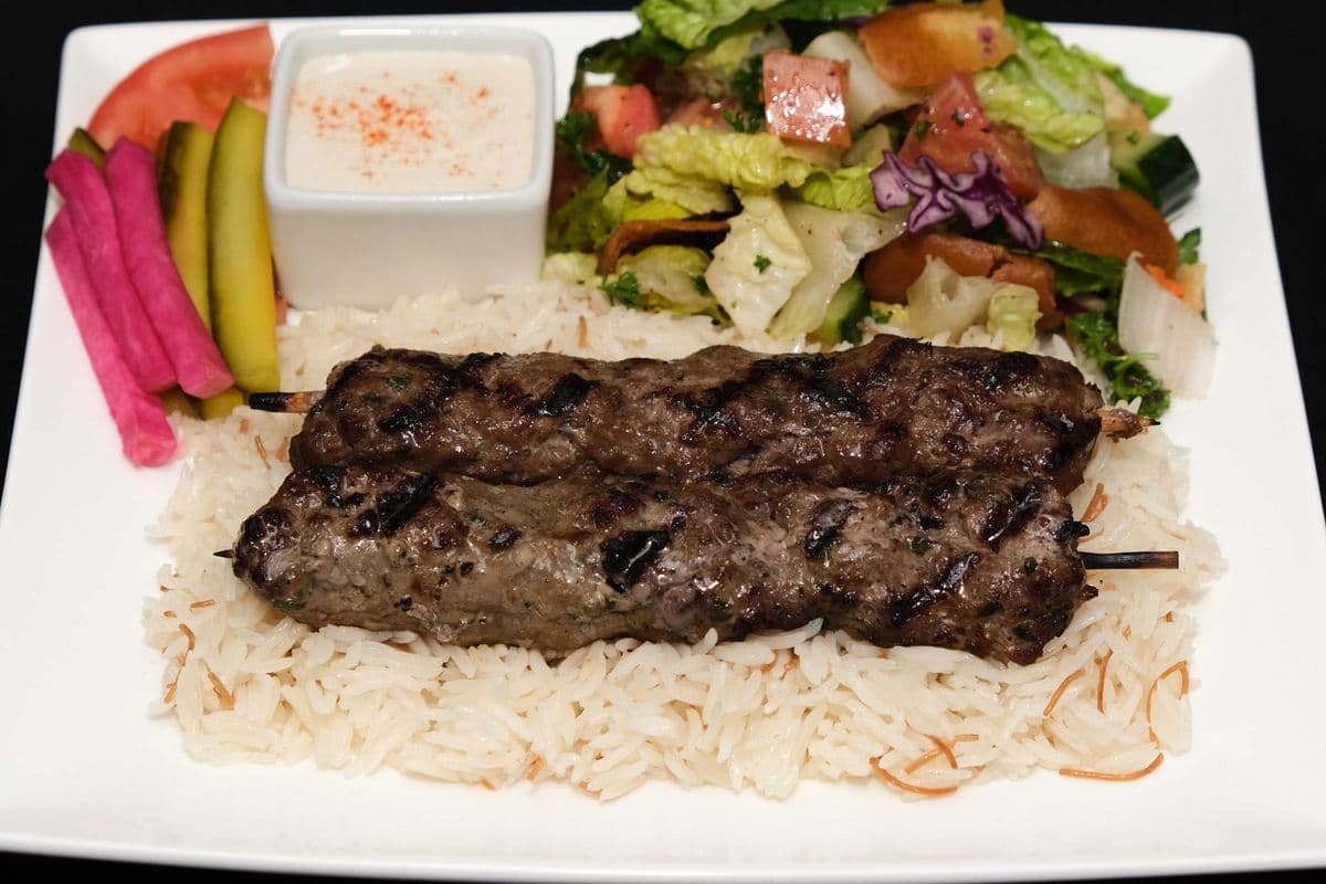 Shish Kafta (2 Skewers)Plate