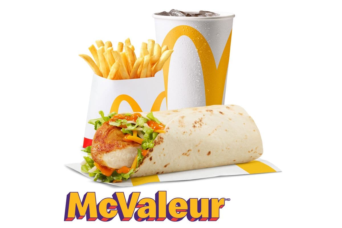 Trio McValeur Wrap-éclair poulet grillé sauce Buffalo [480-630 Cal]