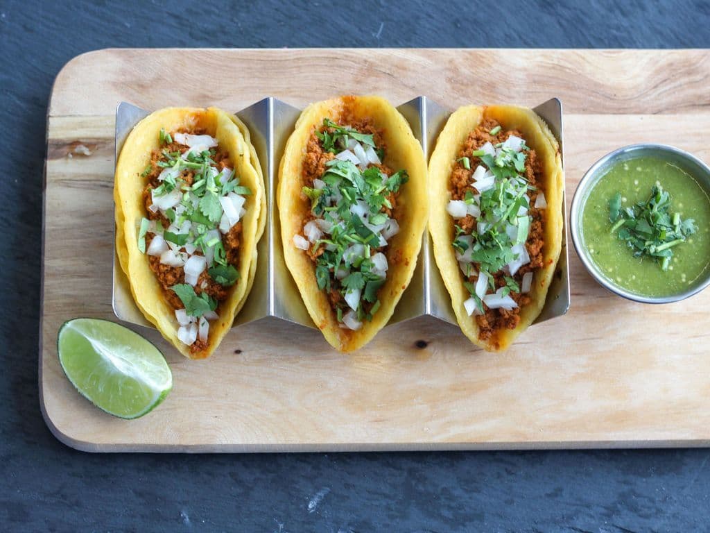 Three Chorizo Tacos