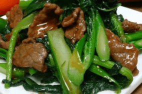 Beef with Gai Lan