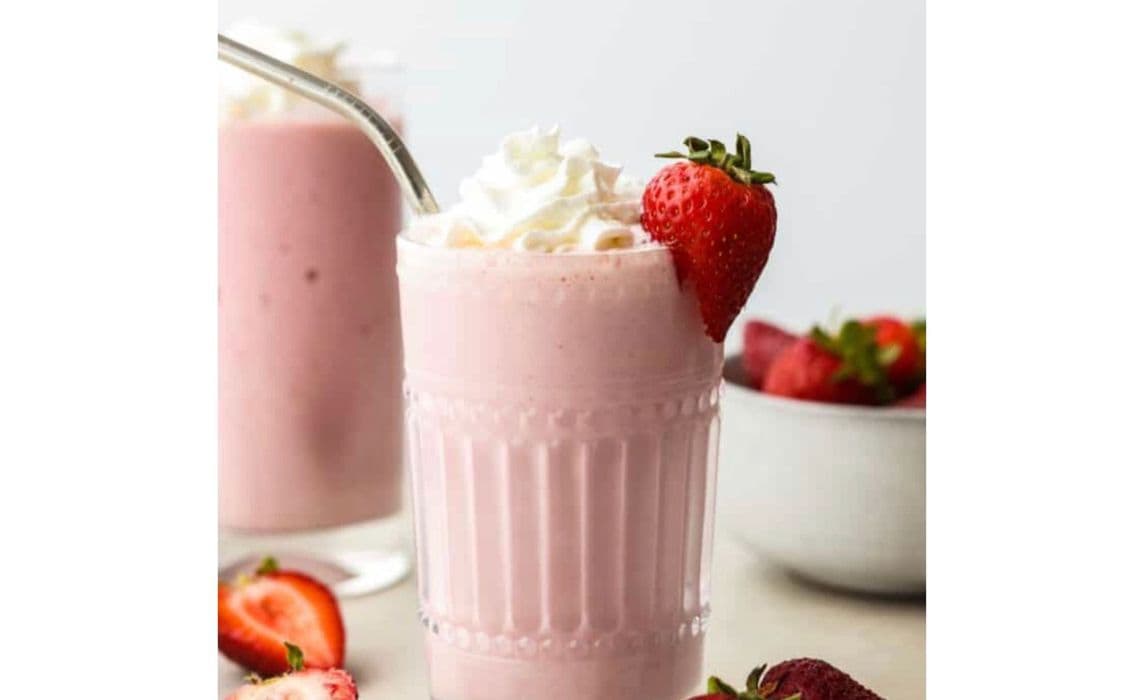 Strawberry Mania Ice Cream Shake