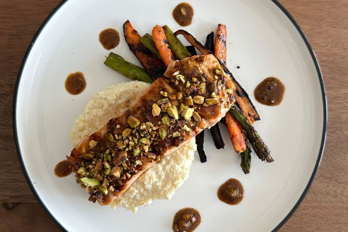 Grilled Pistachio Glazed Salmon (6 oz)