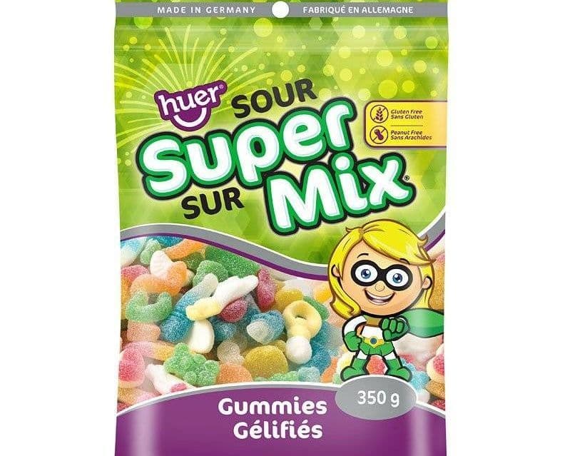 HUER SOUR SUPER MIX GUMMIES 350G