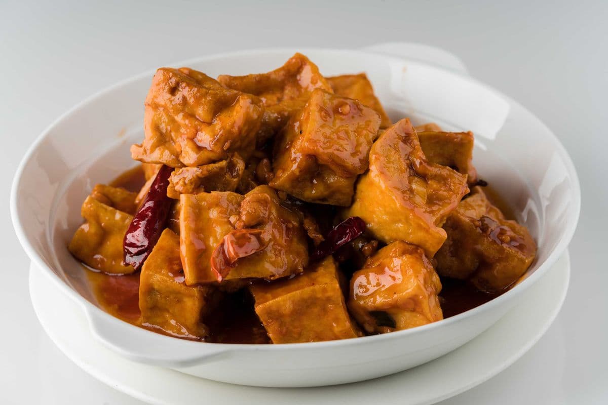 112. Szechuan Garlic Fried Tofu