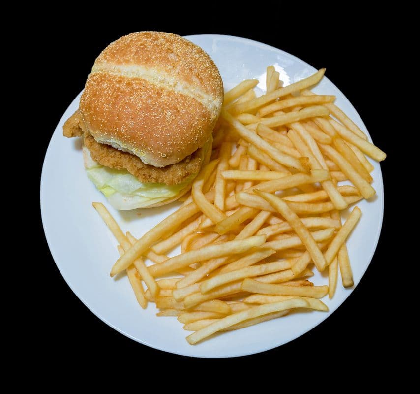 Chicken Burger Platter