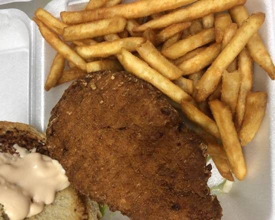 Chicken Sandwich with fries