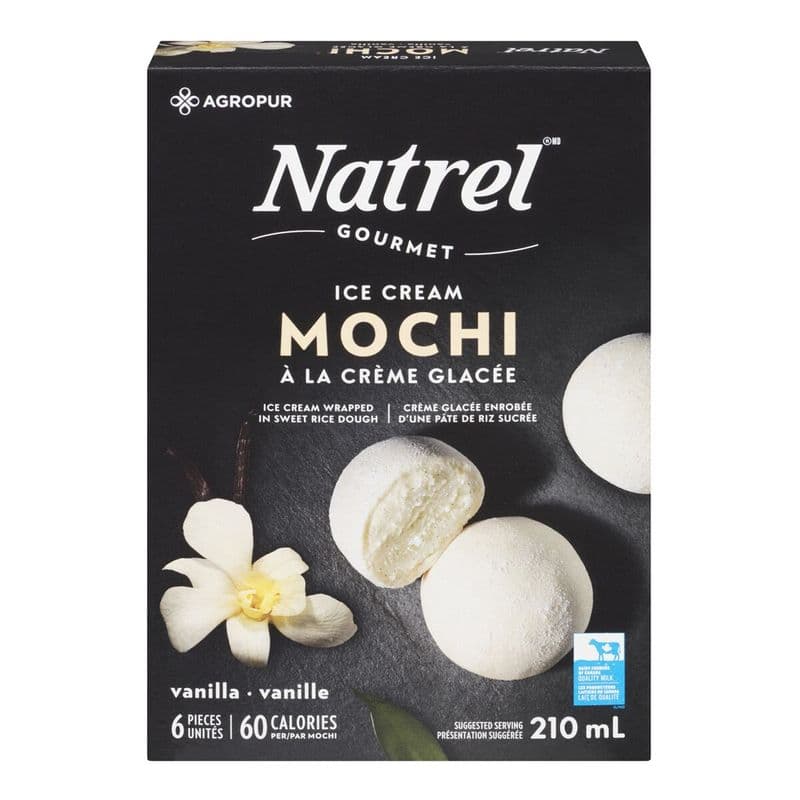 Natrel Mochi a la Crème glacée Vanille 210mL / Natrel Mochi Vanilla Ice Cream 210mL