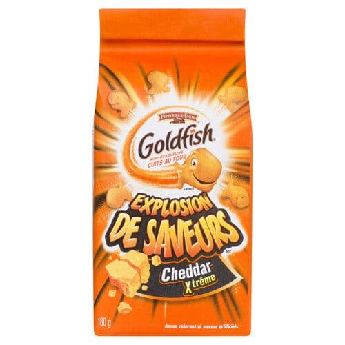 Goldfish Explosion De Saveurs Cheddar Extreme 180g/ Goldfish Explosion Cheddar Extreme 180g