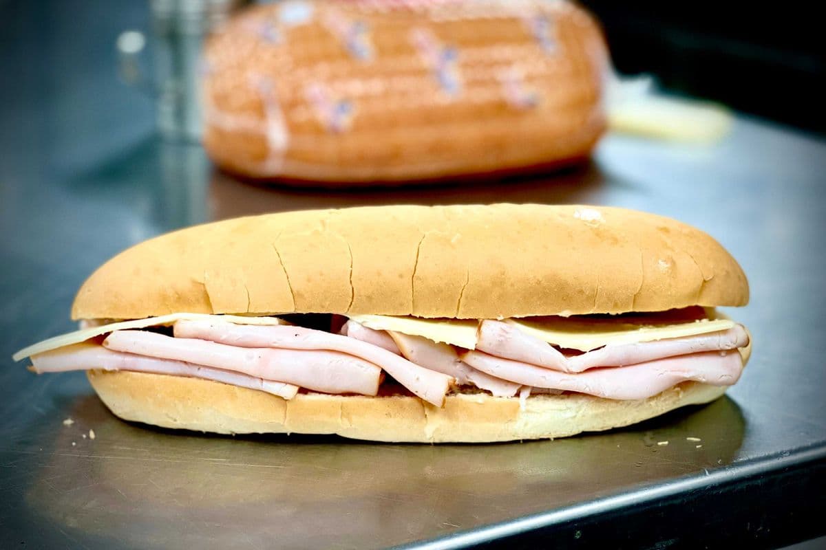 10" Turkey Swiss Sub