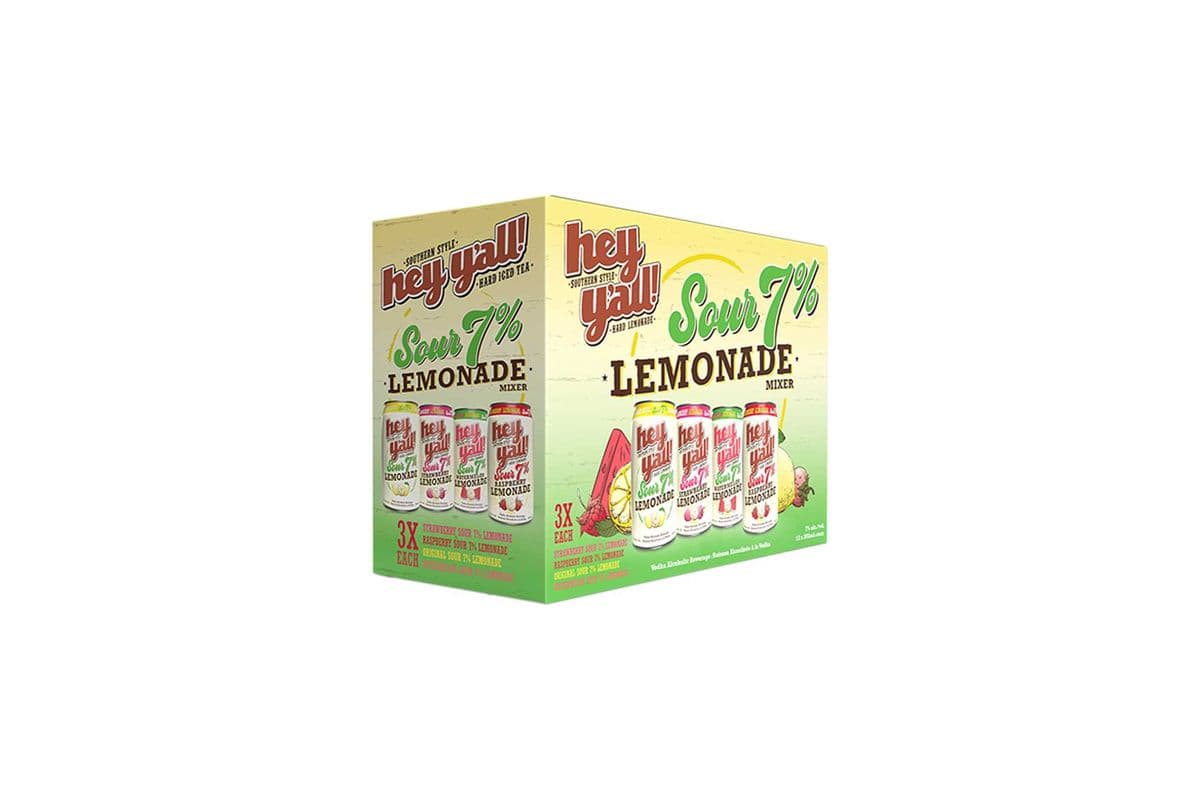Hey Y'all Sour Lemonade 7% 12c (12 x 355ml)