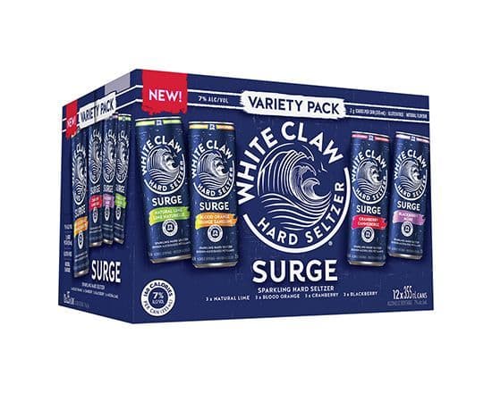 White Claw Surge Mixer, 12 x 355 ml