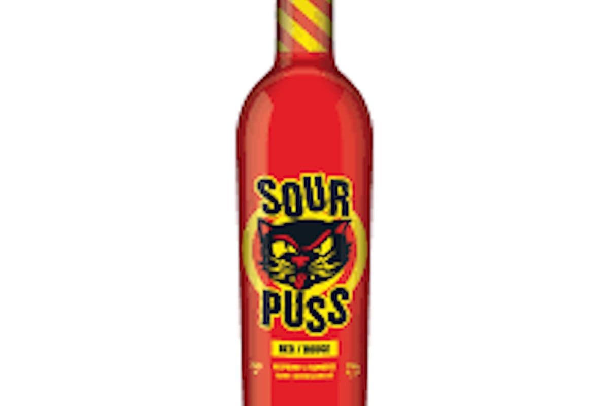 Sour Puss Liquor, Raspberry, Red (1 x 750 ml)