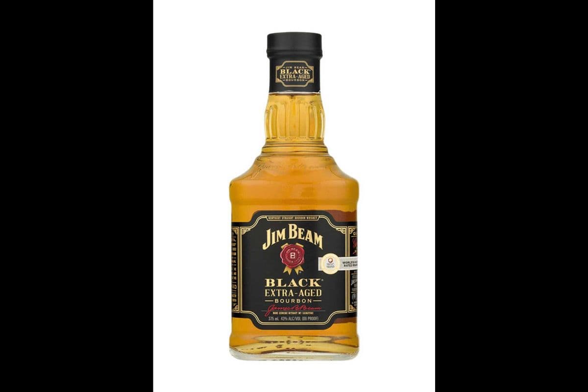 JIM BEAM BLACK EXTRA-AGED BOURBON WHISKEY (1 x 375ML) (1 x 375ML)