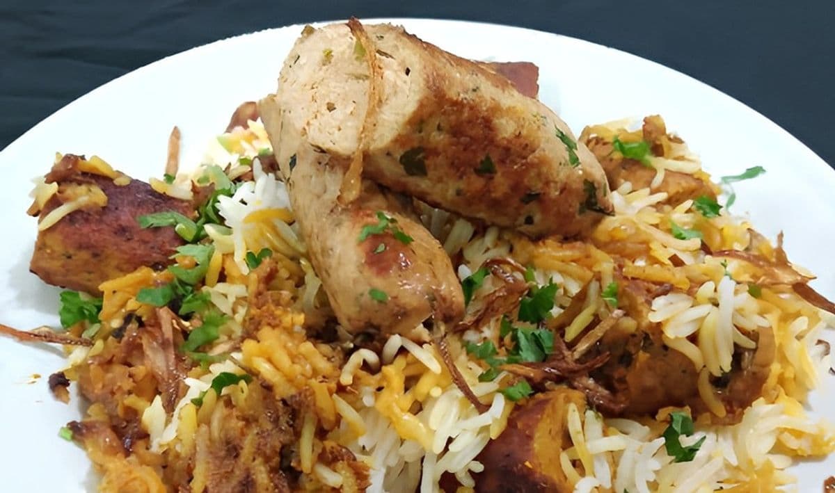 Chicken Seekh Kabab Biryani