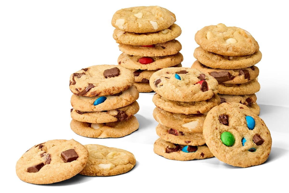 24 Mini Cookies - Assorted (Side)