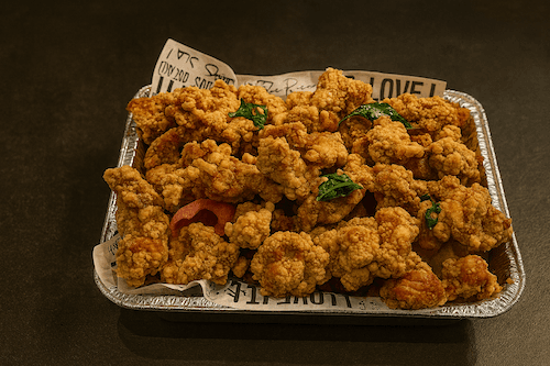 Platter Salty Peppery Chicken (incl. Prawn Chips) / 歡樂餐 招牌鹽酥雞(附蝦片)
