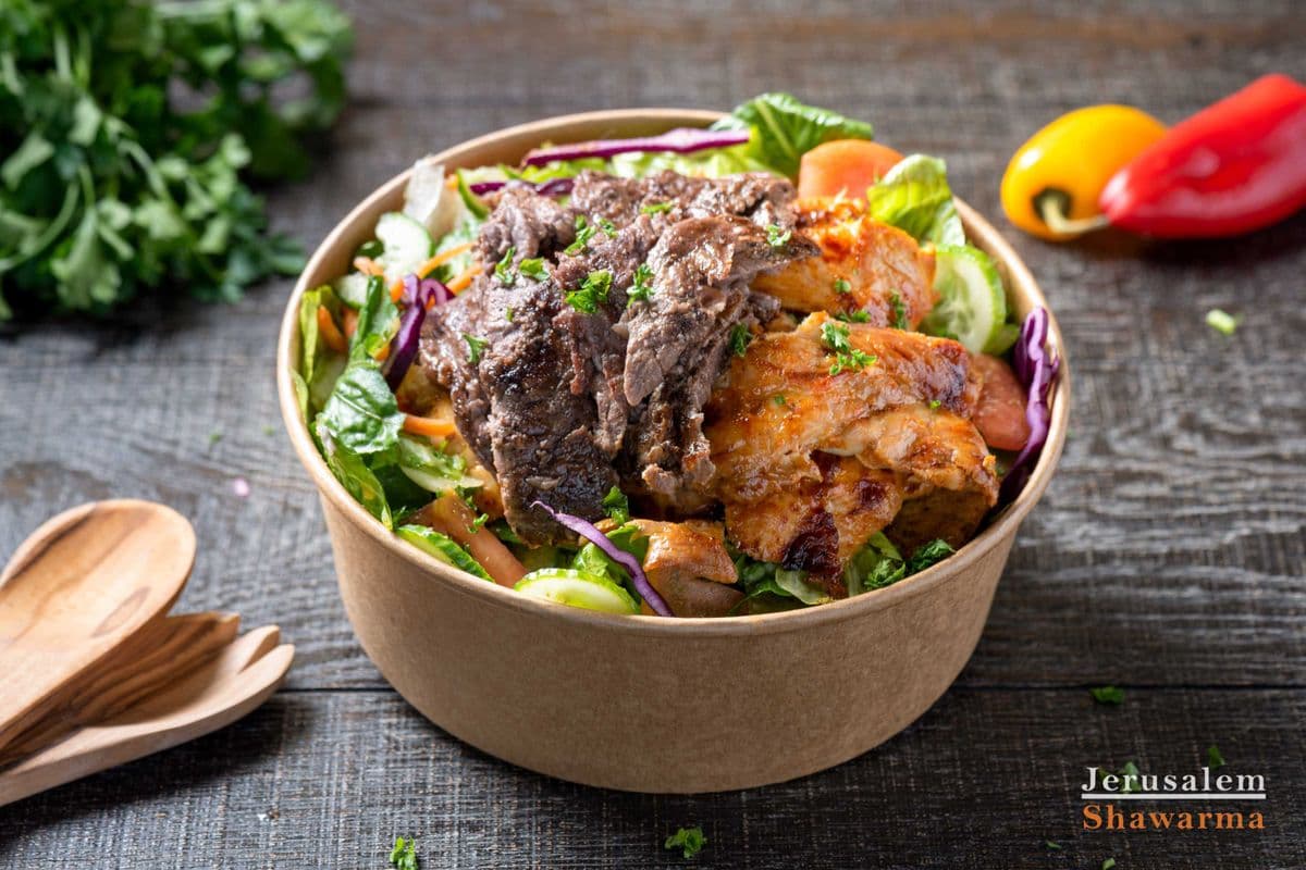 Mixed Shawarma Salad Bowl