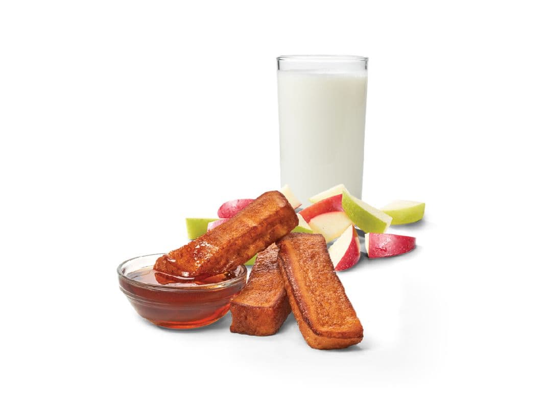 Repas pour enfants 3 bâtonnets de pain doré / French Toast Sticks Kids’ Meal, 3 PC (Cals: 480-800)