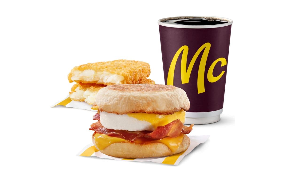 Bacon 'N Egg McMuffin Extra Value Meal [470.0 Cals]