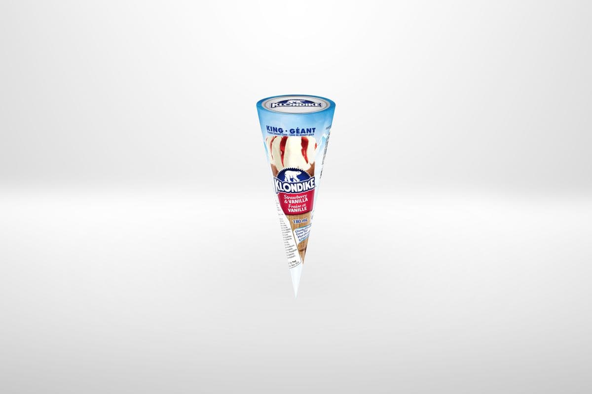 Klondike Vanilla Strawberry Cone (180 ml)