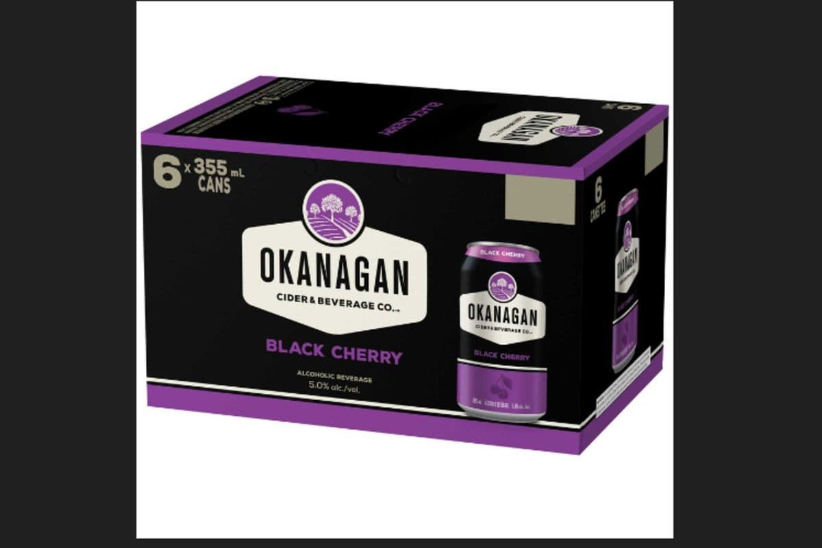 OKANAGAN CIDER BLACK CHERRY 6 CAN (1 x 355ML)