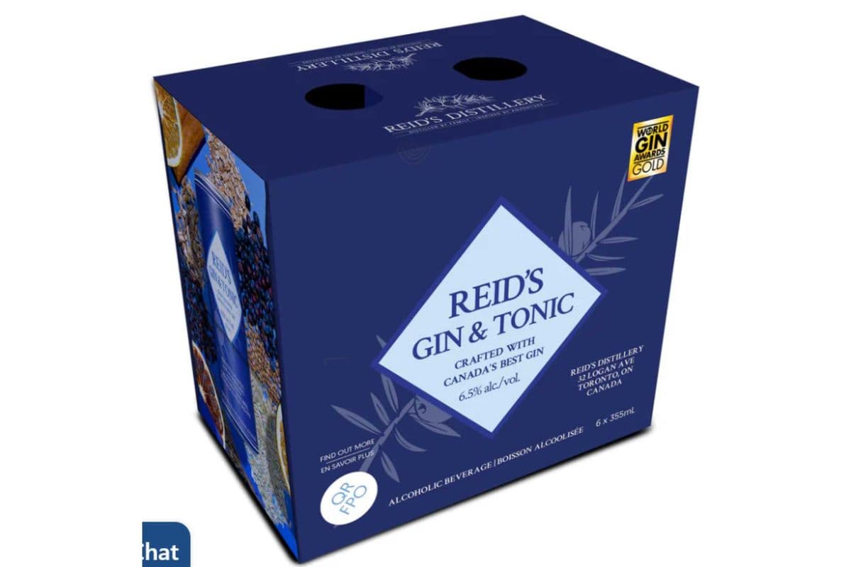 Reid's Gin & Tonic- 6x355ml (1 x 355 ml)