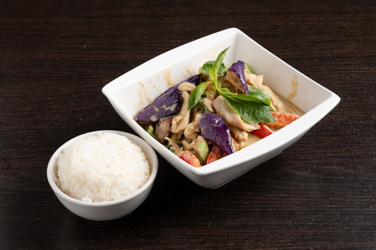 50. Green Curry with Rice