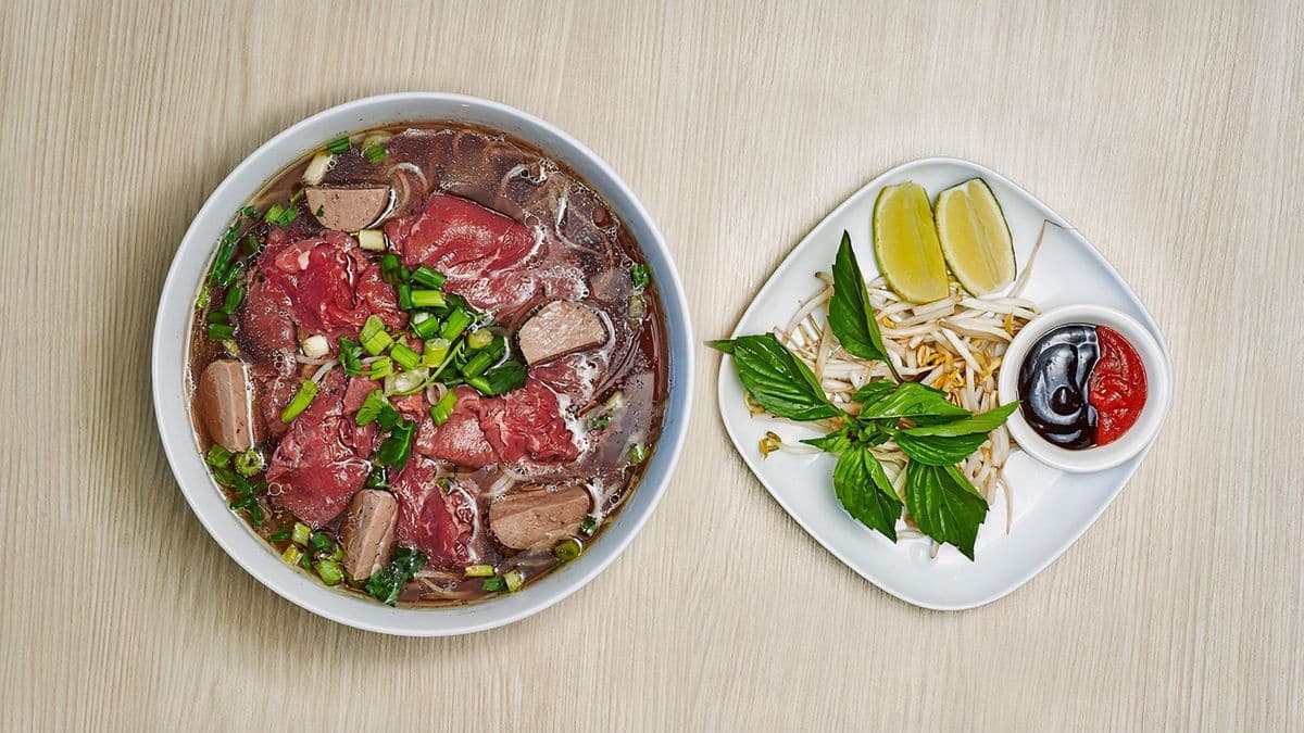 6. Rare Beef & Beef Ball Noodle Soup (Beef Served Rare)