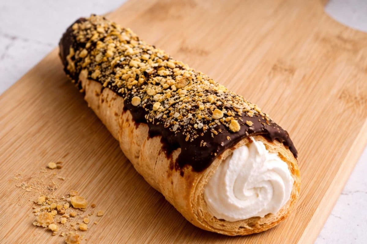 Pistachio Cream Horn