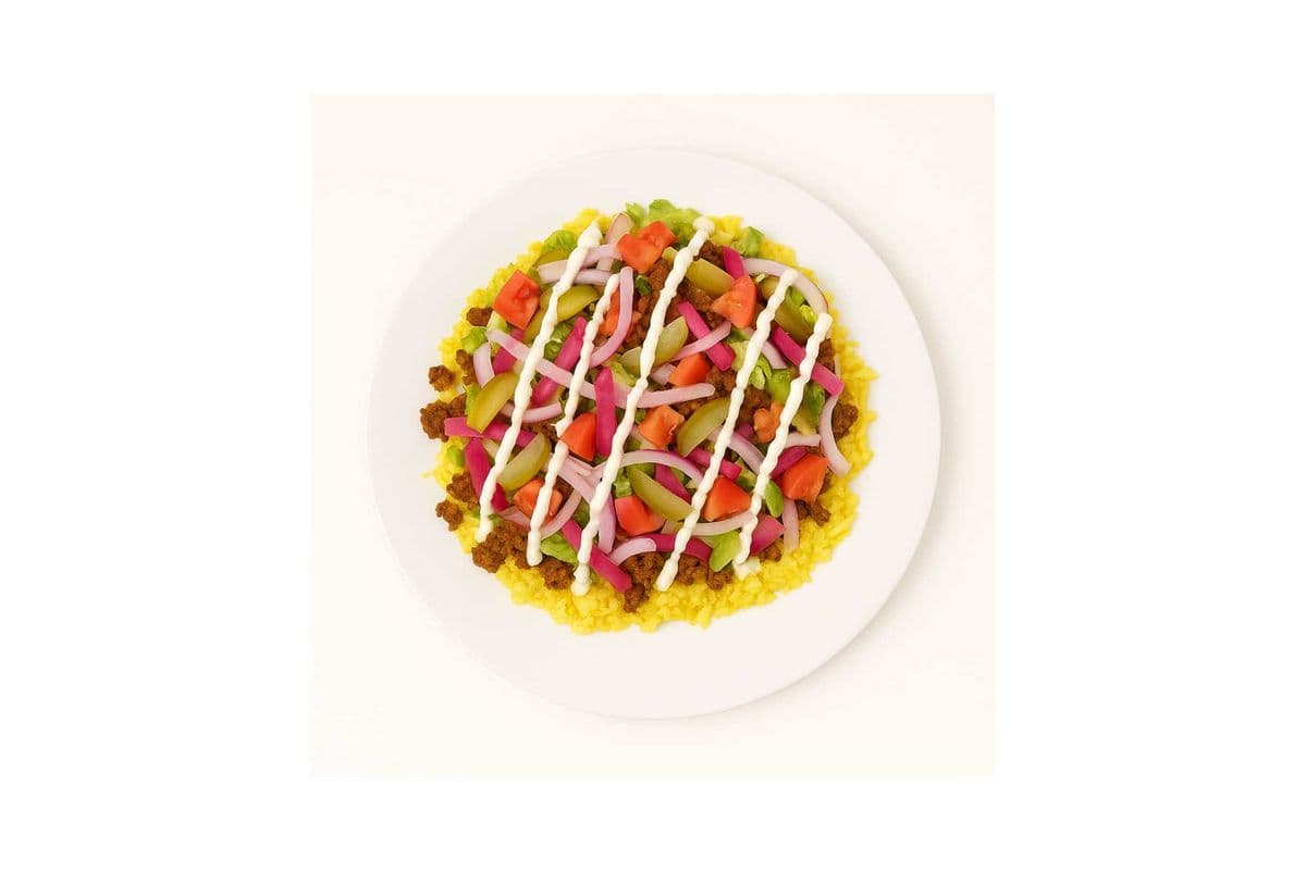 Fully Loaded Alley Gyro on Rice