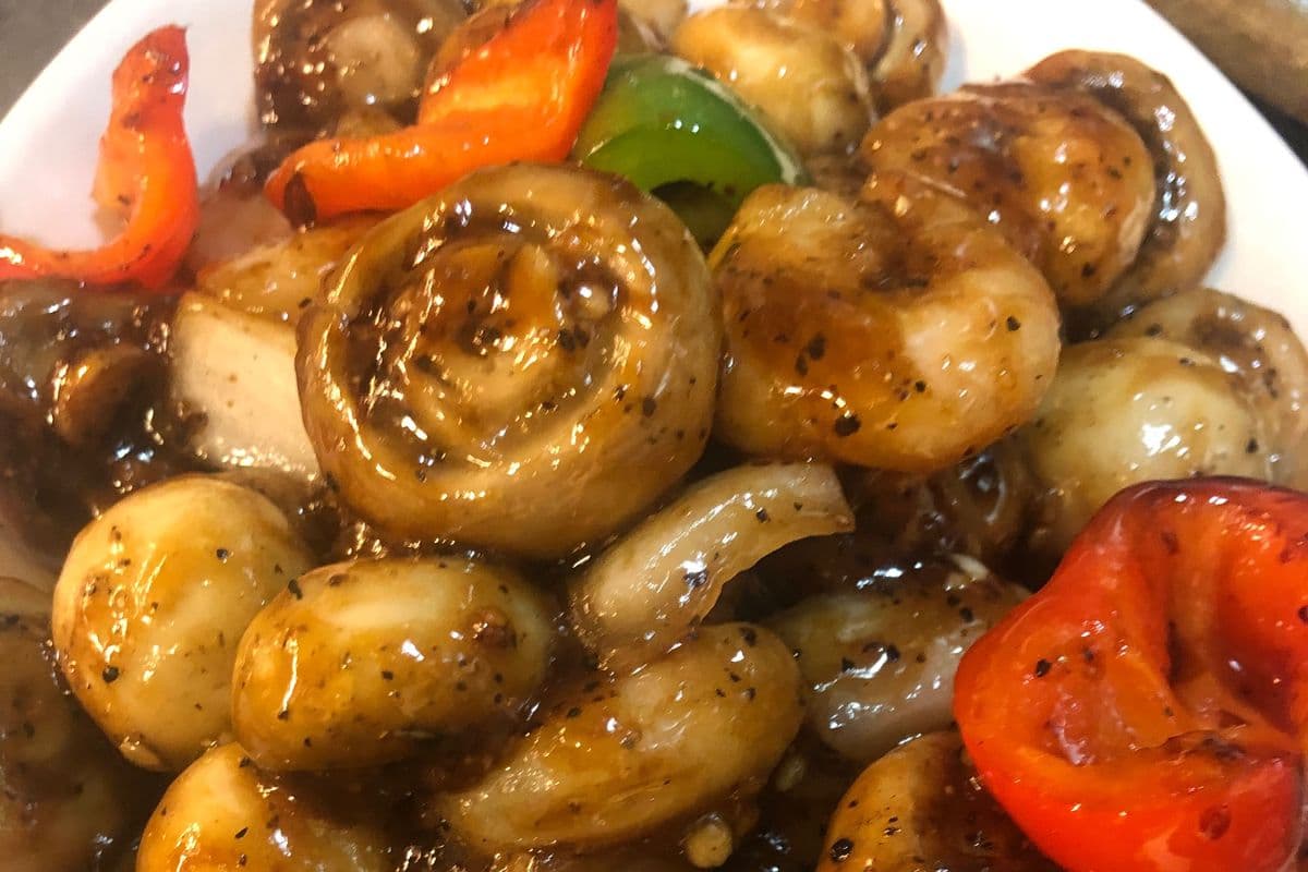 18. Mushroom Prawn