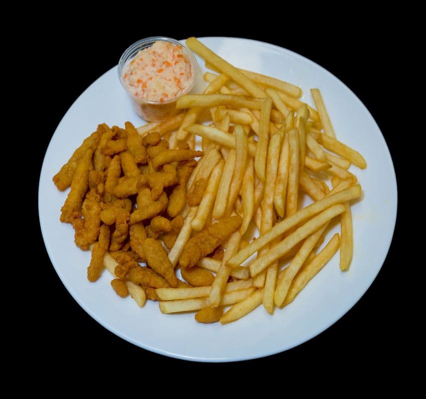 Clam Strips with fries