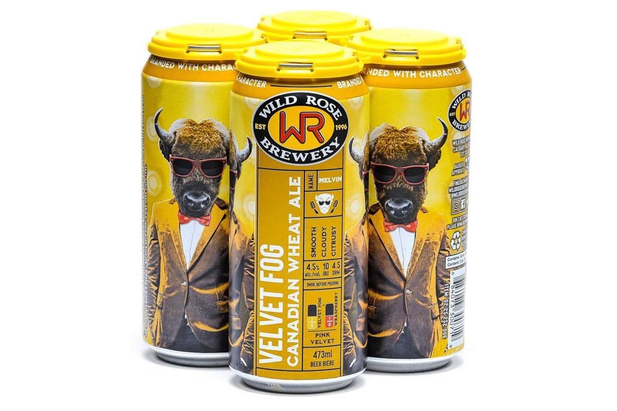 Wild Rose Velvet Fog Canadain Wheat Ale (4 Cans) (4 x 473ML)