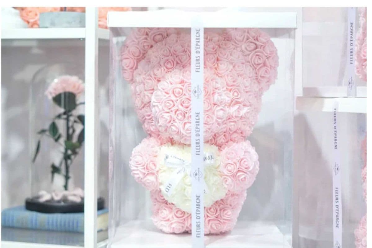 Sweetheart Tall Rose Bear