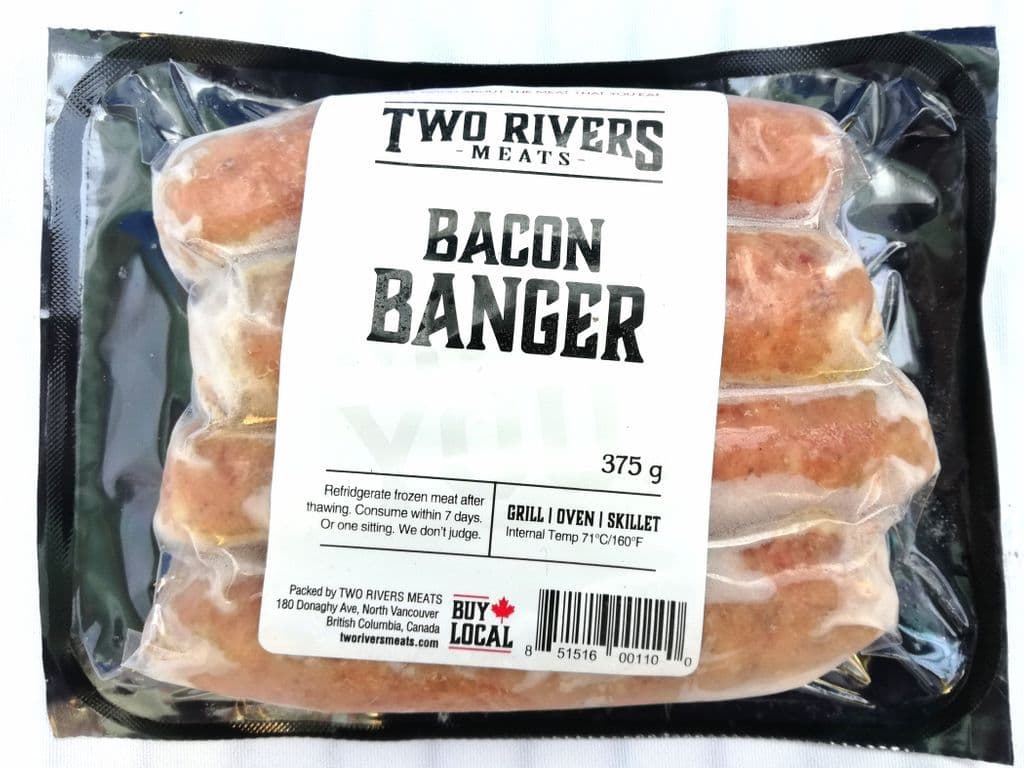 TWO RIVERS BACON BANGER 375G (FROZEN)