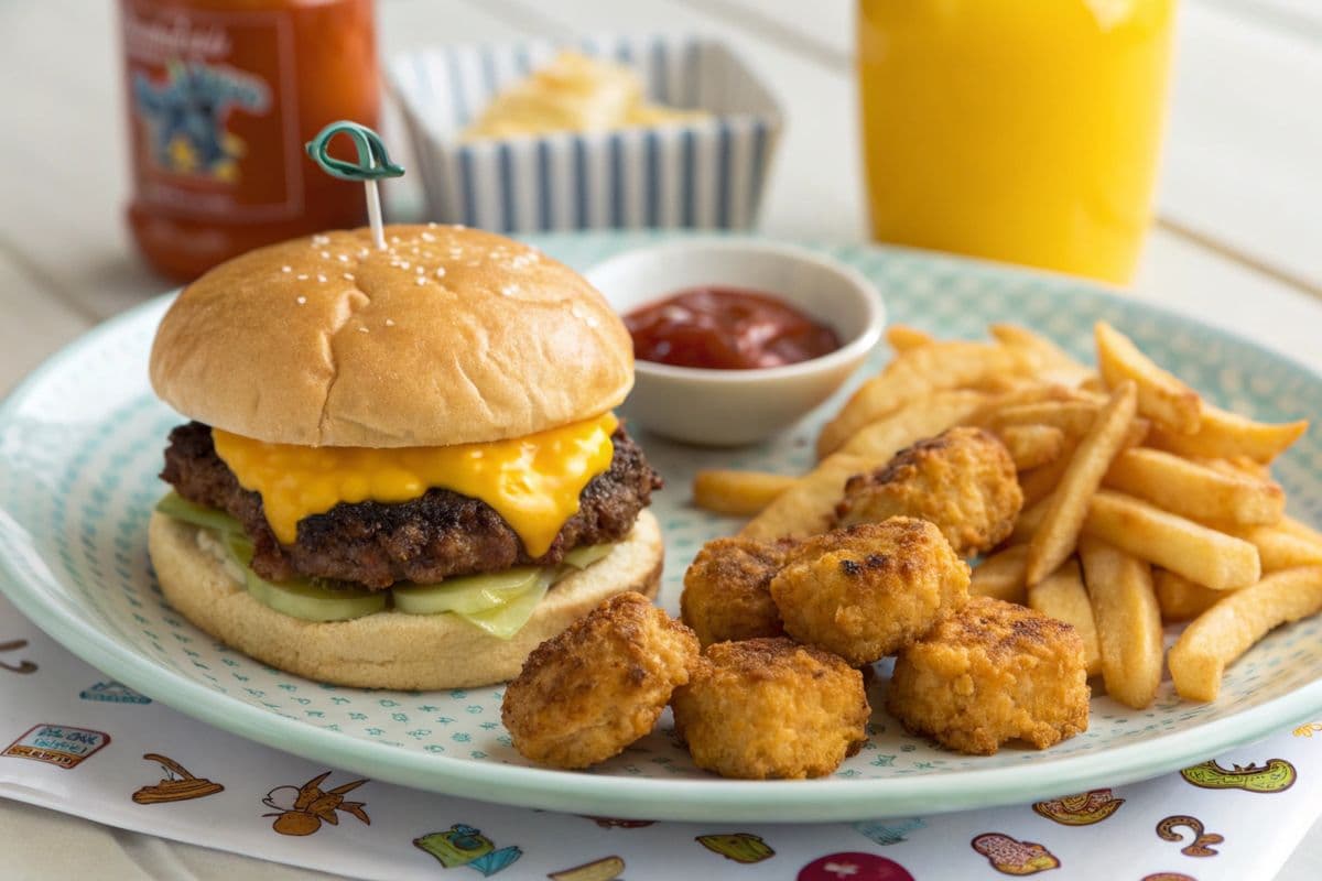 Burger Frite Nuggets & Bonjus